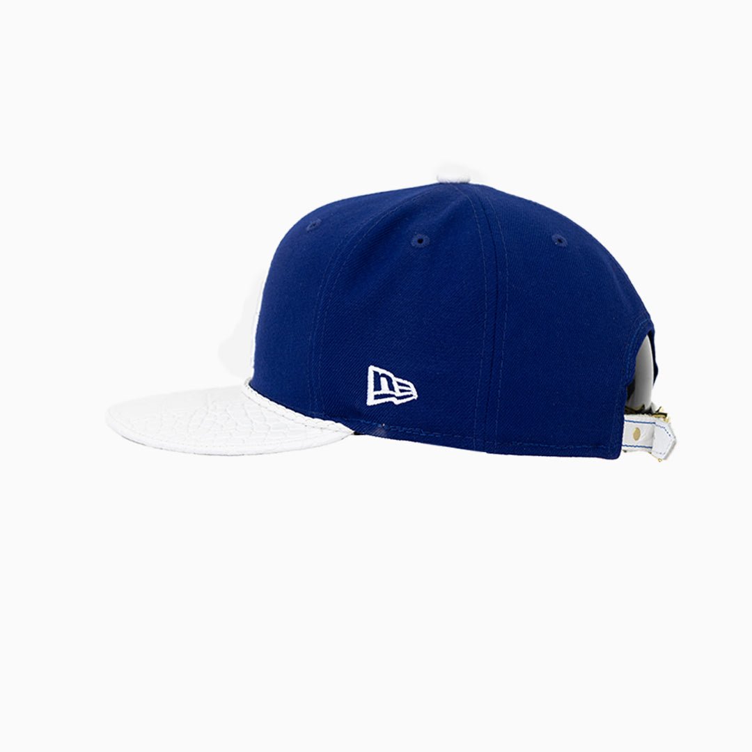 Breyer's Buck 50 Los Angeles Dodgers Baseball Cap with Genuine Leather Visor - Perfect for Game Day, Sports Events & Casual Wear