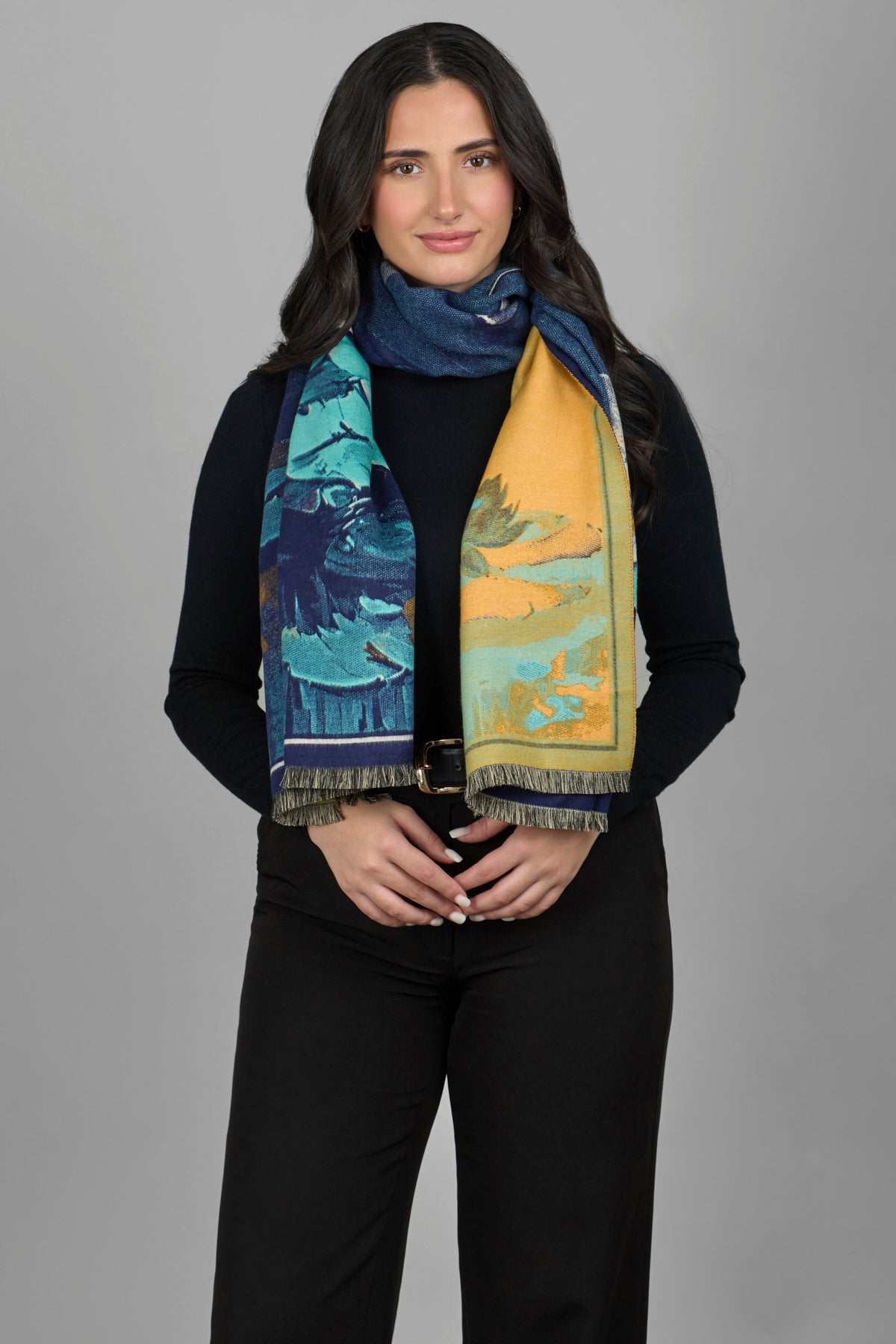 Lily Bold Reversible Scarf - Soft & Stylish Winter Fashion Accessory for Women - Perfect for Office, Travel and Special Occasions