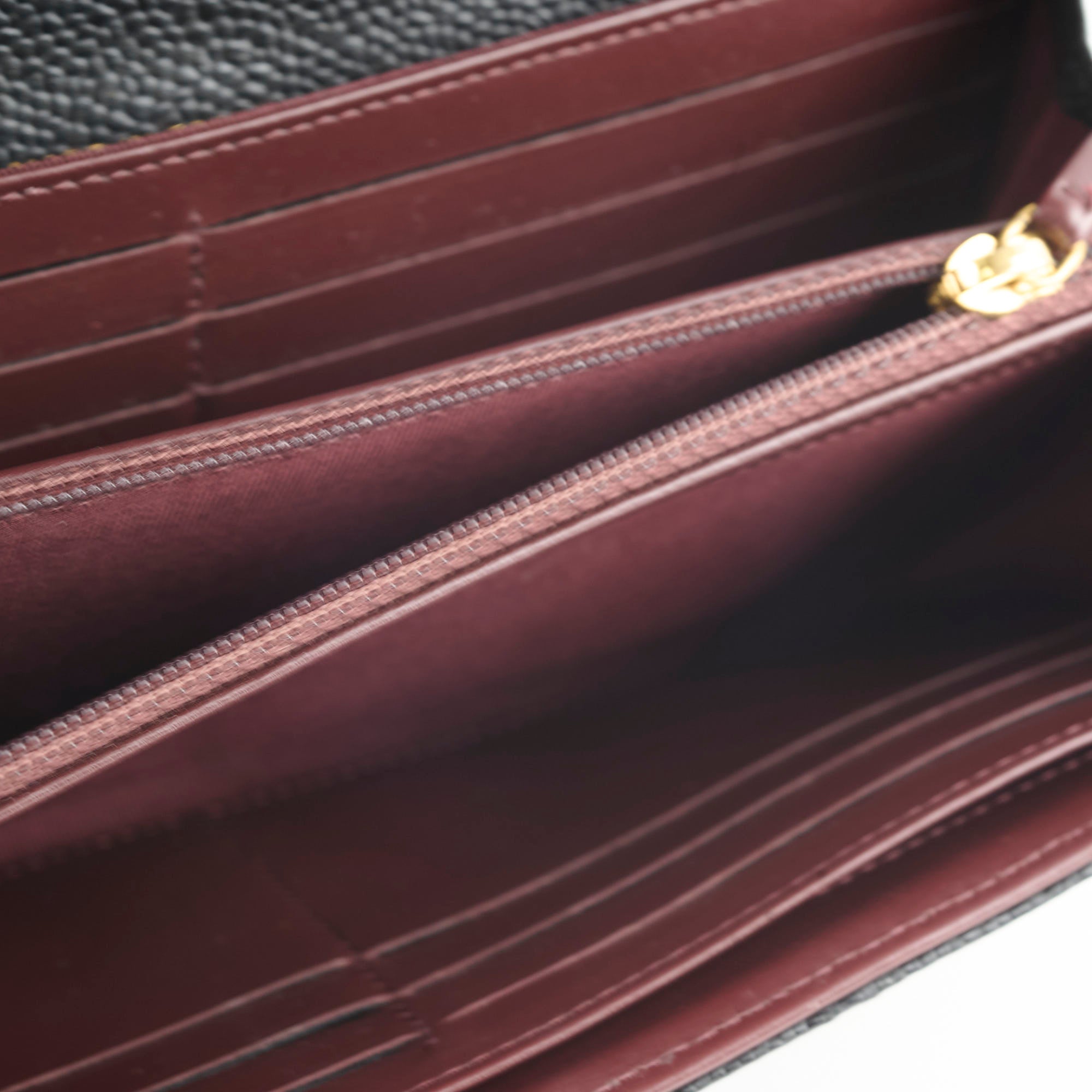 Chanel Caviar Leather Long Wallet for Women - Black Luxury Designer Clutch with Multiple Card Slots - Perfect for Everyday Use, Travel & Special Occasions