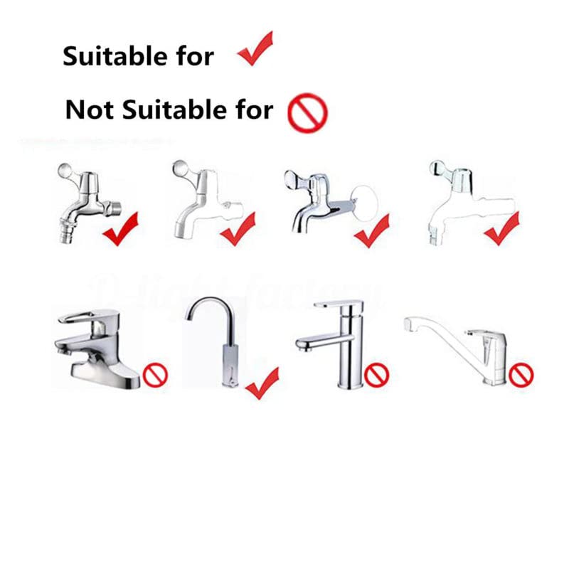 Hakeeta Stainless Steel Water Gun Connector - Heavy Duty Garden Hose Adapter for Outdoor Use, Fits Taps Up to 20mm - Perfect for Gardening, Car Washing, Lawn Irrigation & Outdoor Cleaning