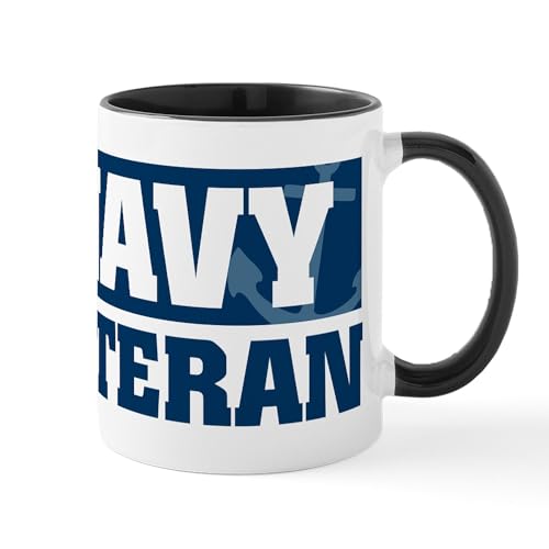White/Black Inside - US Navy Veteran Mug