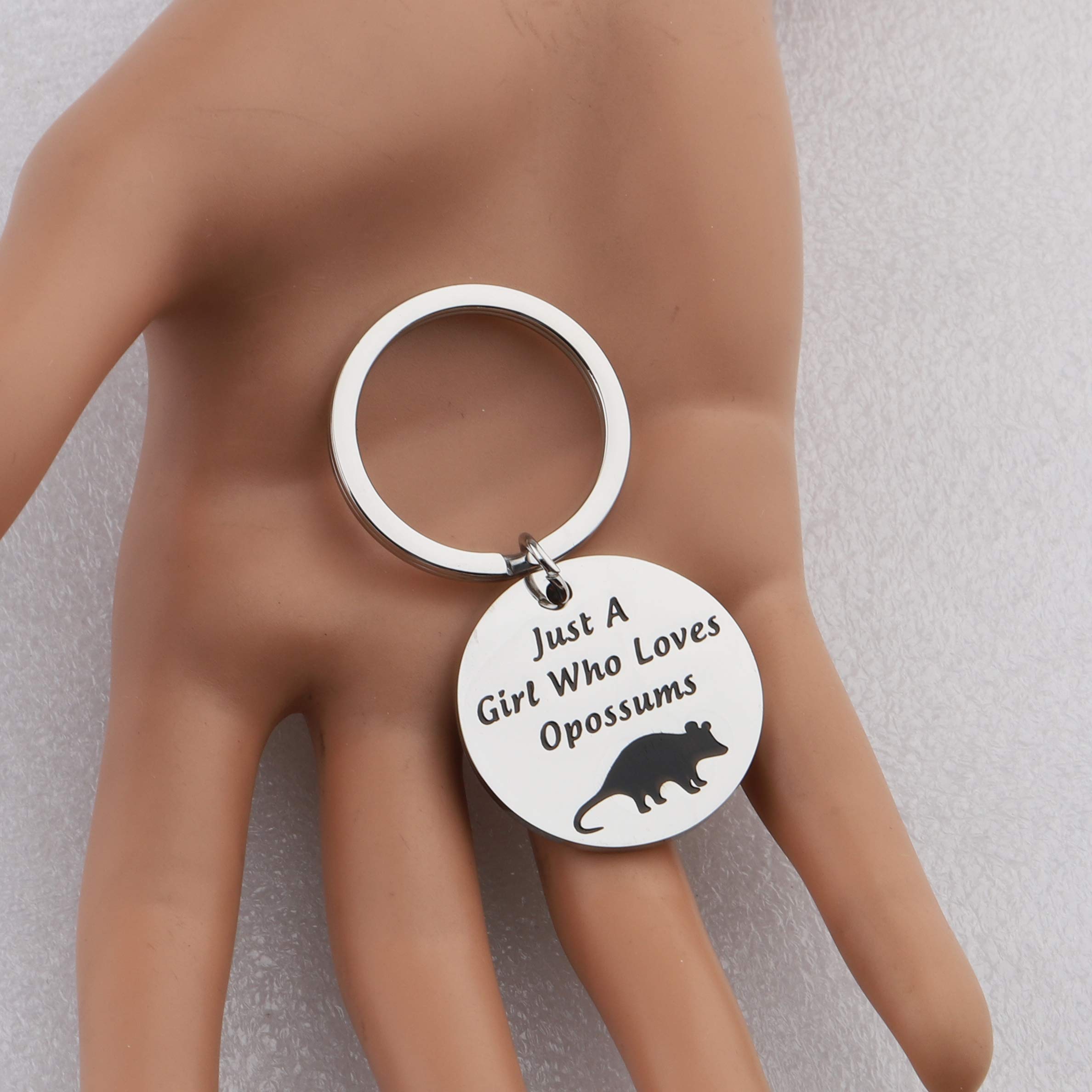 CENWA Opossum Keychain - Cute Opossum Lover Gift for Fans, Just A Who Loves Opossums - Perfect for Backpacks, Keyrings & Gifts for Wildlife Enthusiasts