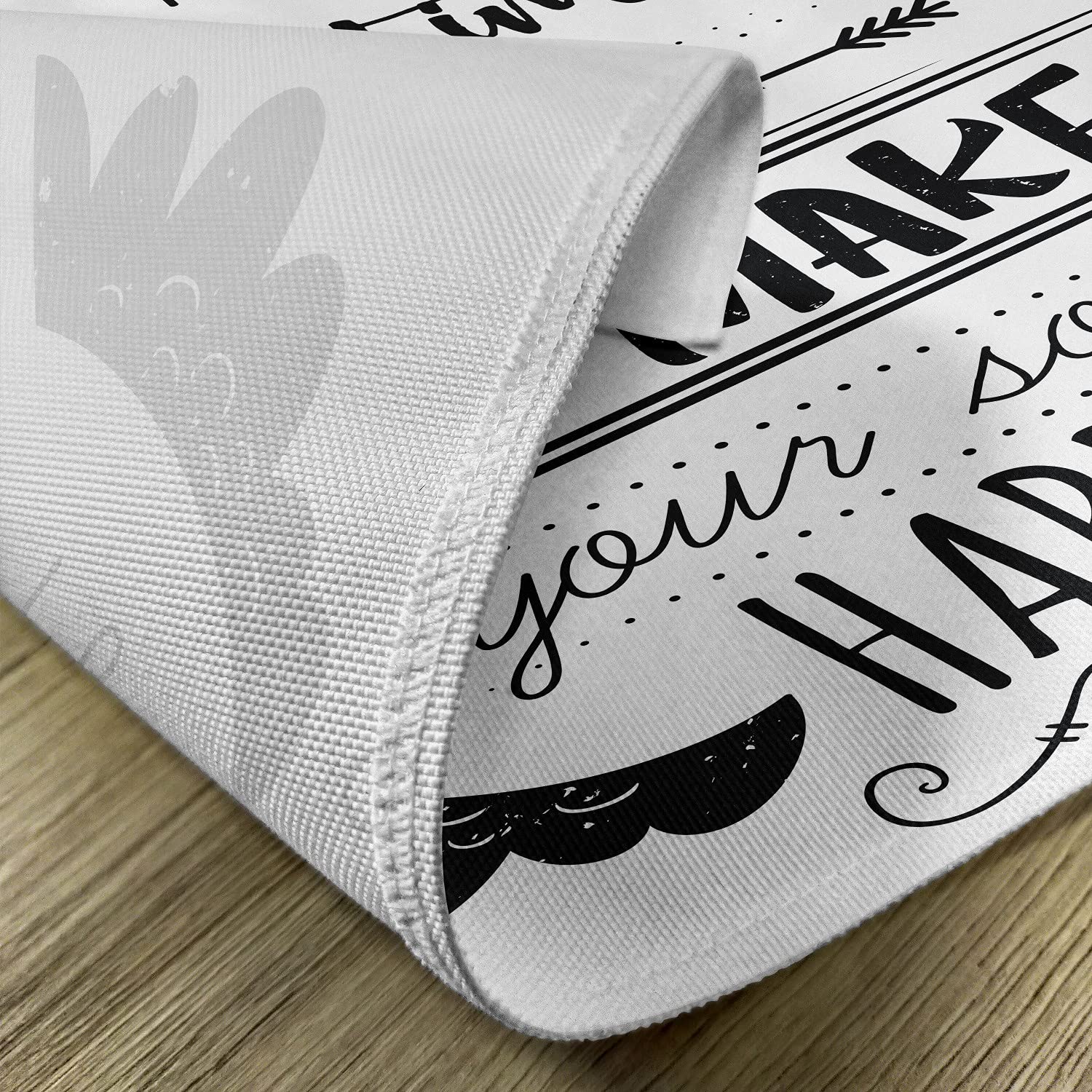 Ambesonne Tribal Placemats Set of 4 - Monochrome 