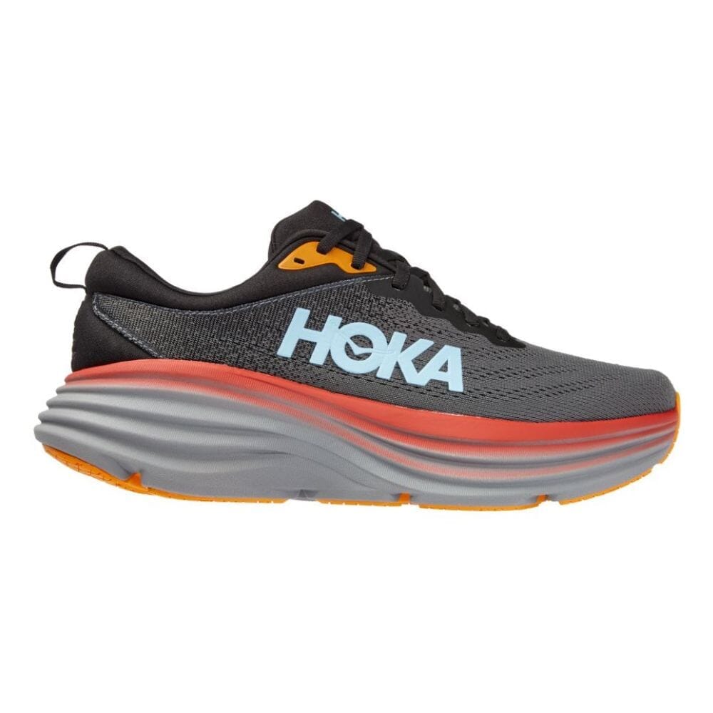 Hoka Men's Bondi 8 Running Shoes - Lightweight Cushioned Sneakers for Marathon, Jogging & Walking - Breathable Mesh Upper with Maximum Support & Comfort