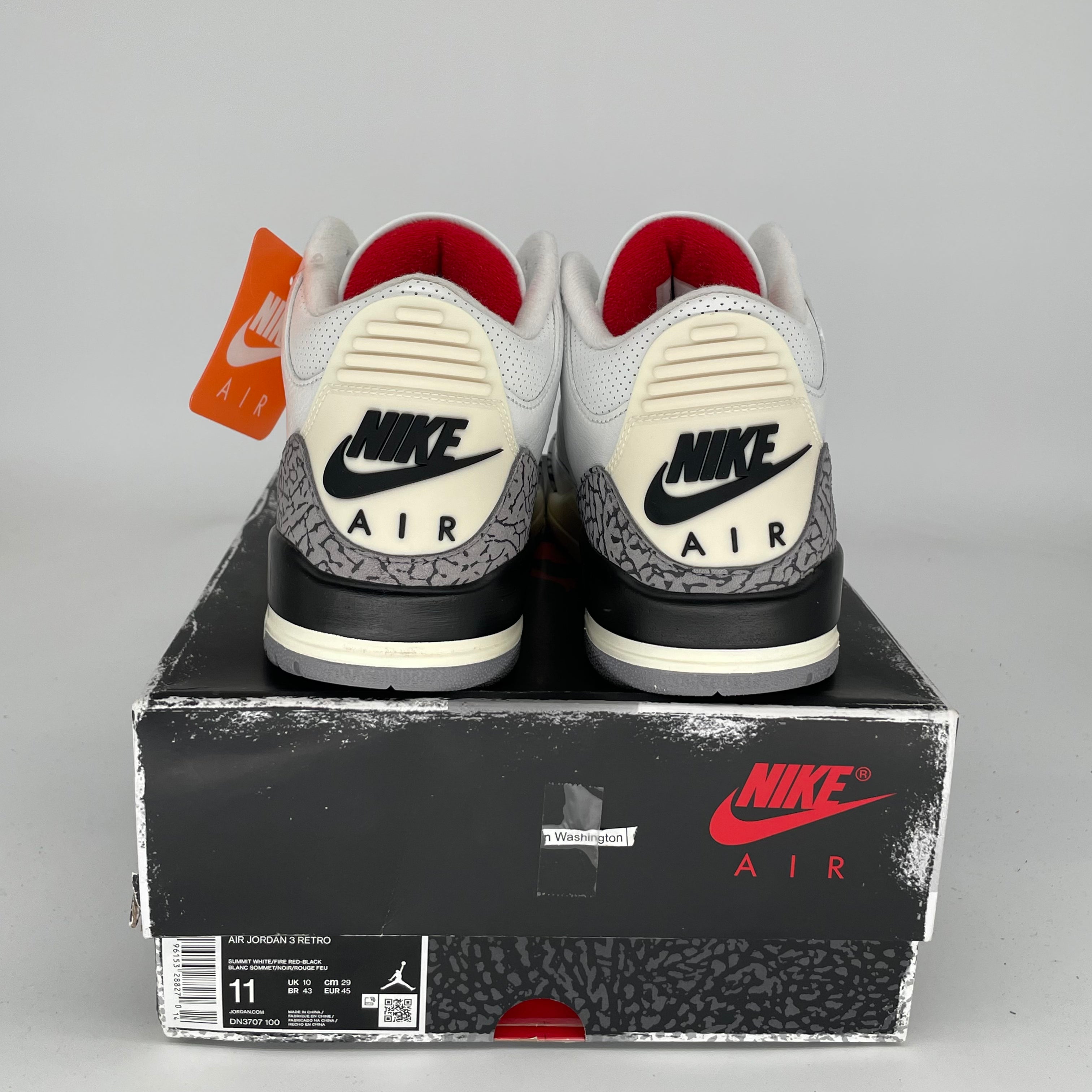 Original Air Jordan 3 White Cement Reimagined Basketball Shoes - Men's Size 11 (DN3707-100) - Retro Sneakers for Streetwear & Casual Outfits