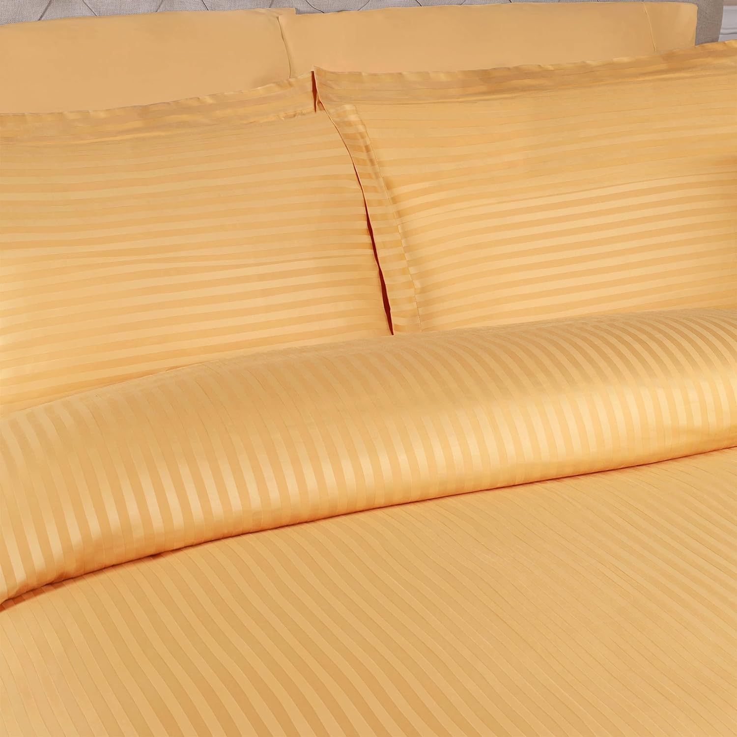 Premium Egyptian Cotton 300 Thread Count Duvet Cover Set - Soft Luxury Bedding for Master Bedroom & Guest Room (Queen/King Size) | Breathable & Wrinkle-Resistant for All-Season Comfort