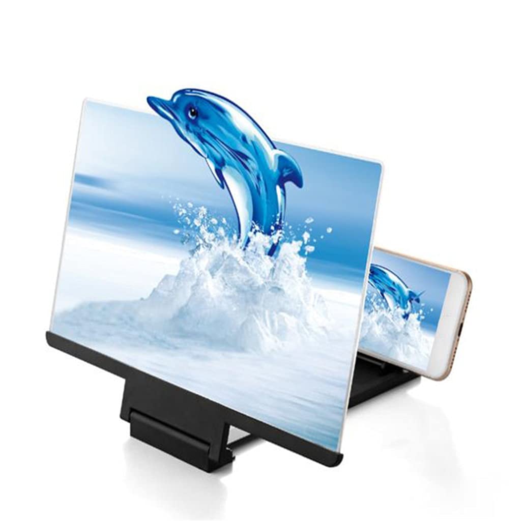 8 Inch 3D HD Folding Screen Magnifier - Eye Protection Mobile Phone Screen Amplifier Stand for iPhone & Android | Perfect for Reading, Watching Videos & Hands-Free Viewing