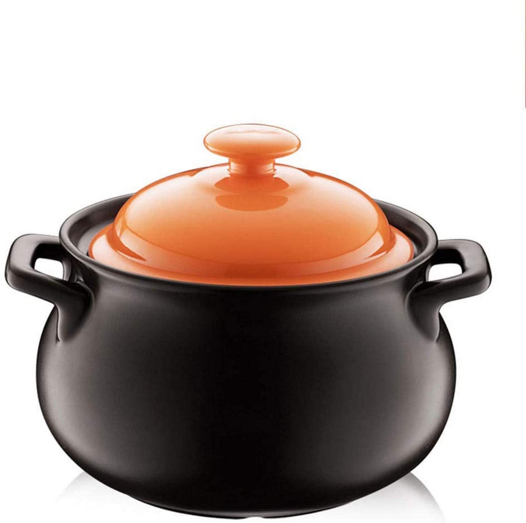 UWY 4.5L Ceramic Stew Pot - High Temperature Resistant Black Casserole Cookware for Stovetop & Oven - Perfect for Soups, Stews, Braising & Slow Cooking