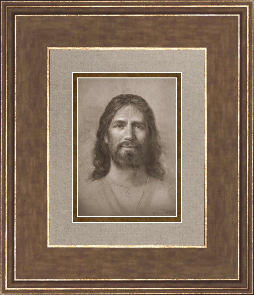 Christ Head Study - Religious Artwork for Home Decor, Church Display & Spiritual Inspiration