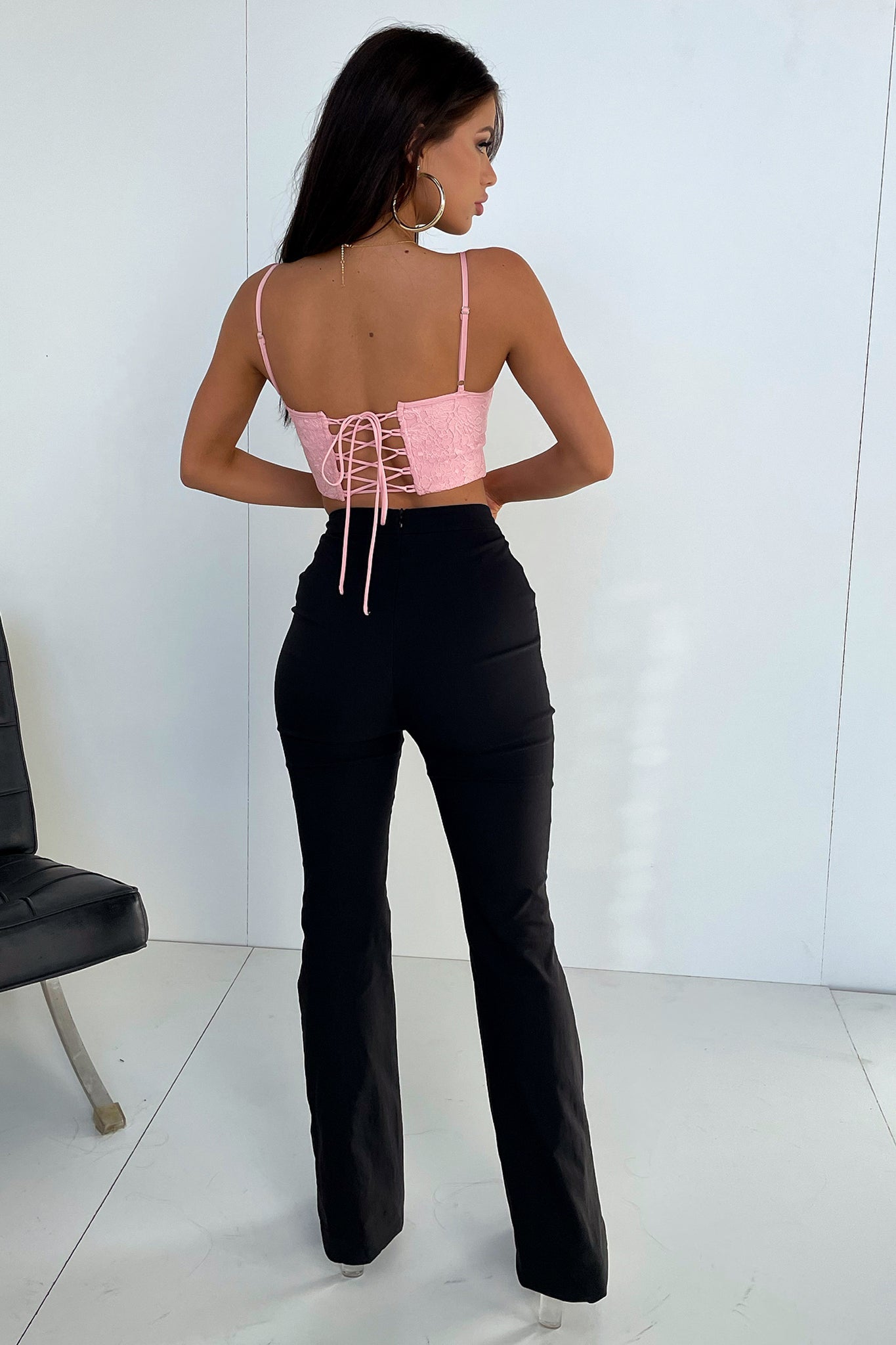 Marko Lace Corset Top - Baby Pink Women's Fashion Corset for Waist Training & Body Shaping | Perfect for Bridal, Cosplay, and Evening Wear