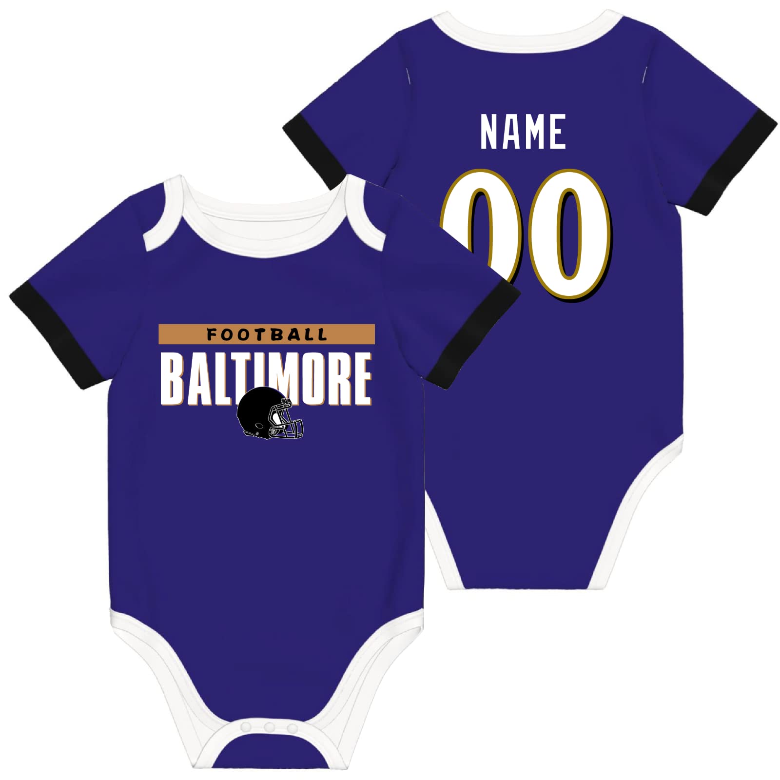 Custom Personalized Baby Clothes Set - 100% Cotton Embroidered Outfit with Name & Number - Perfect Baby Shower Gift & Newborn Photo Outfit