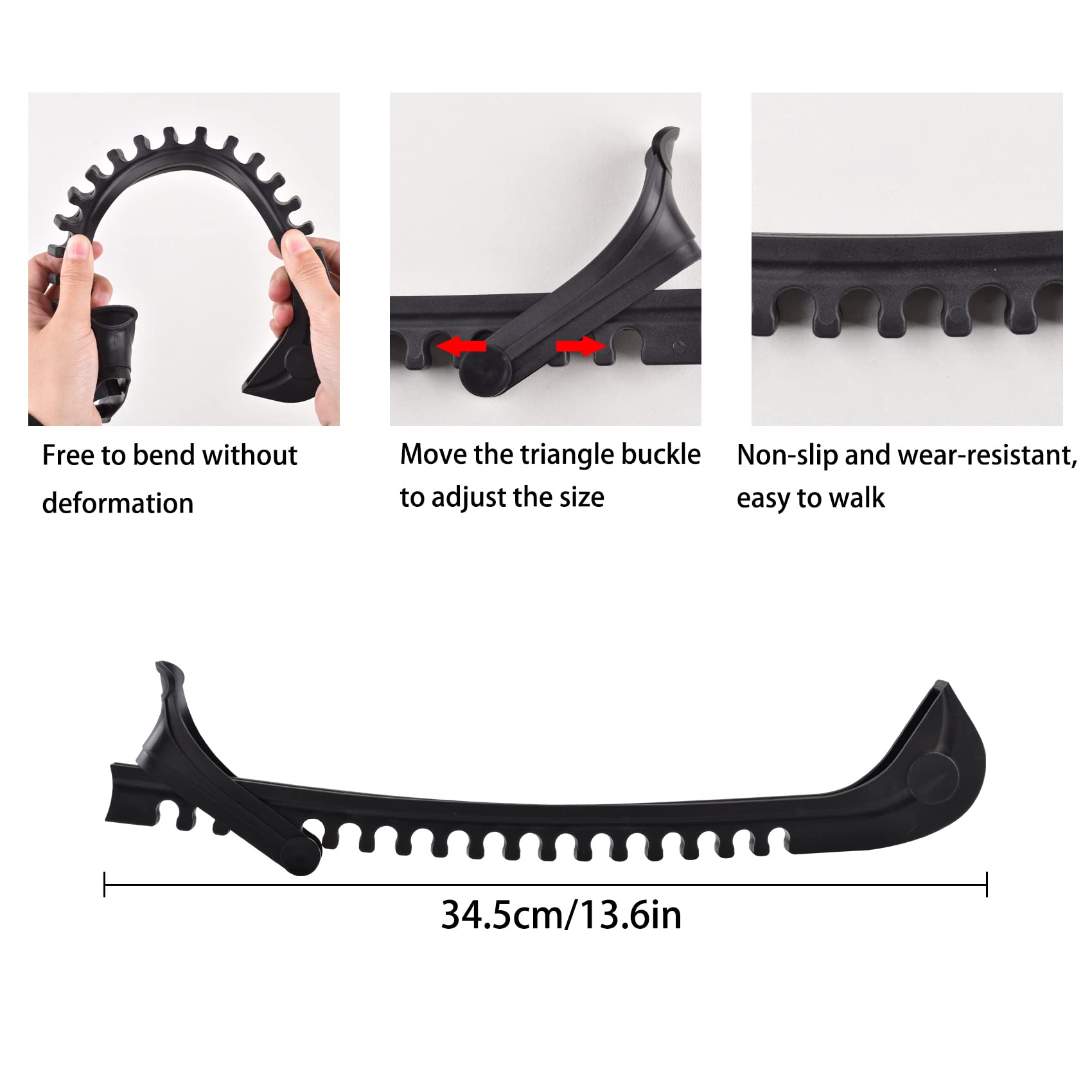 **Ice Skate Guards - Adjustable Skate Blade Protectors for Hockey & Figure Skating (1 Pair) - Prevent Rust & Damage On & Off the Ice**    *Use Case: Perfect for protecting your ice skate blades during storage, walking to the rink, or while traveling.*