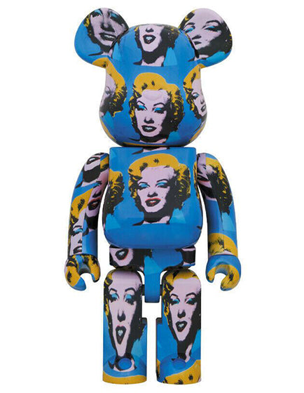 BEARBRICK ANDY WARHOL MONROE 1000% Collectible Art Figure - Limited Edition Pop Art Vinyl Toy for Display & Home Decor
