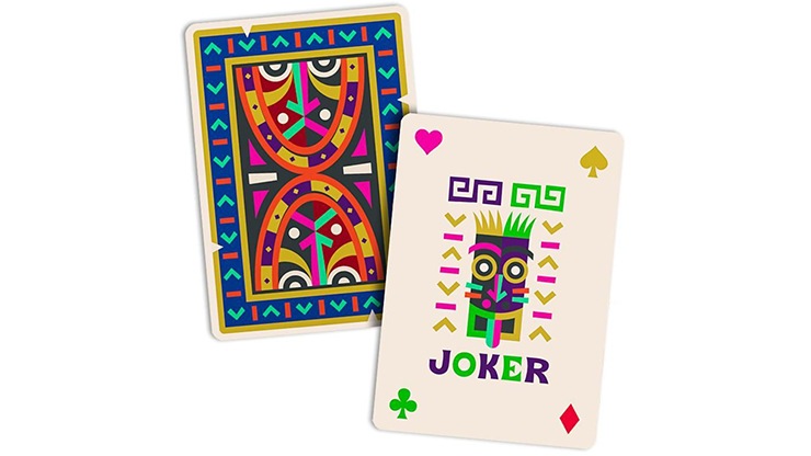 Premium Tiki Themed Playing Cards - 52 Deck with Unique Hawaiian Design for Poker, Blackjack & Magic Tricks - Perfect for Game Nights, Travel & Collectors