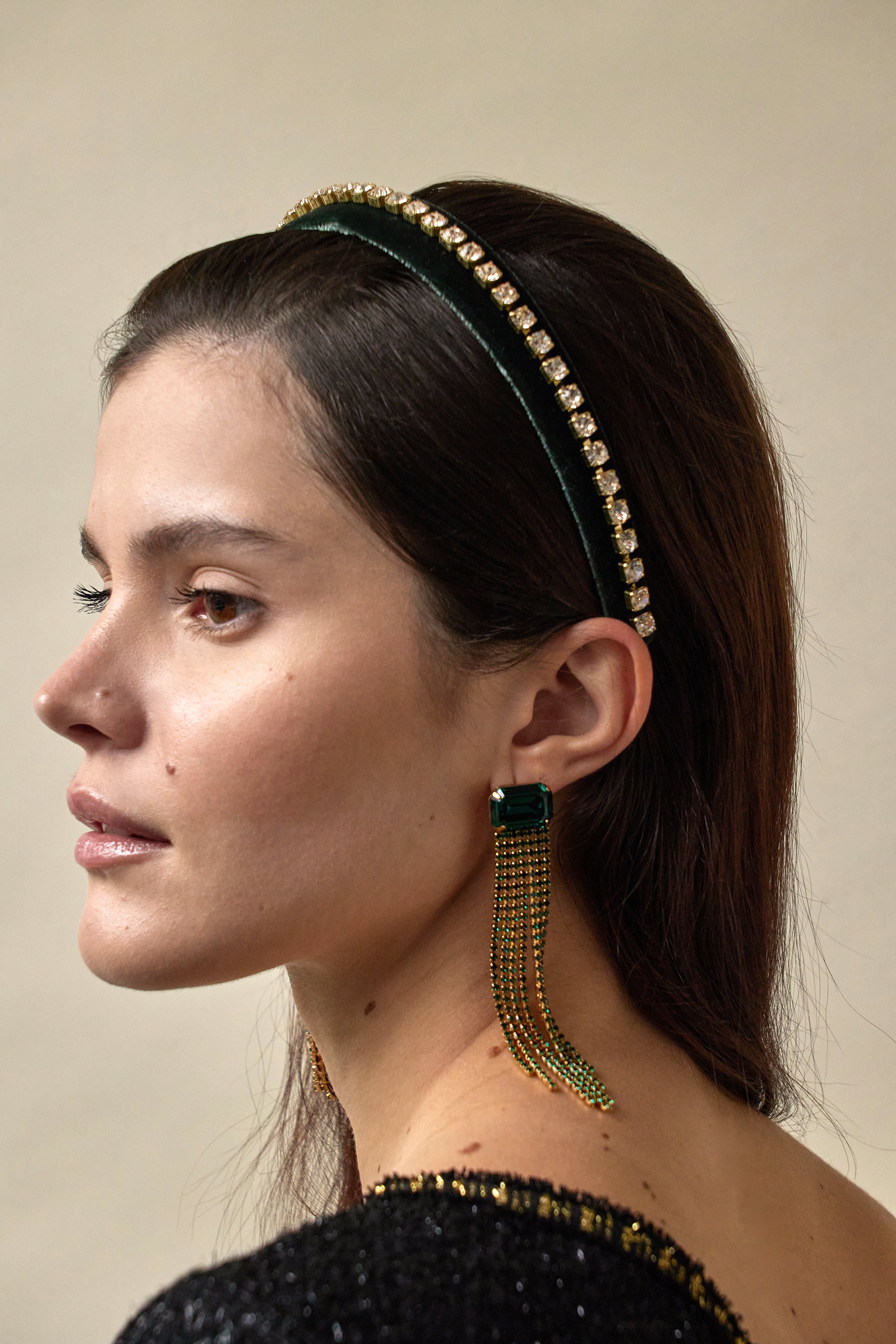 Gwyneth Petite Crystal Headband for Women - Elegant Rhinestone Hair Accessories for Weddings, Parties & Special Occasions