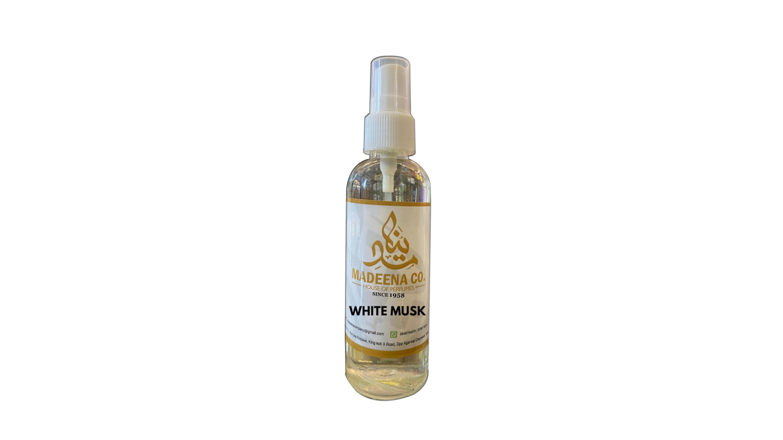 MADEENA CO. White Musk Perfume for Men & Women - Long Lasting 24 Hours Fragrance (100ml) | Eau de Parfum for Date Night, Office & Special Occasions