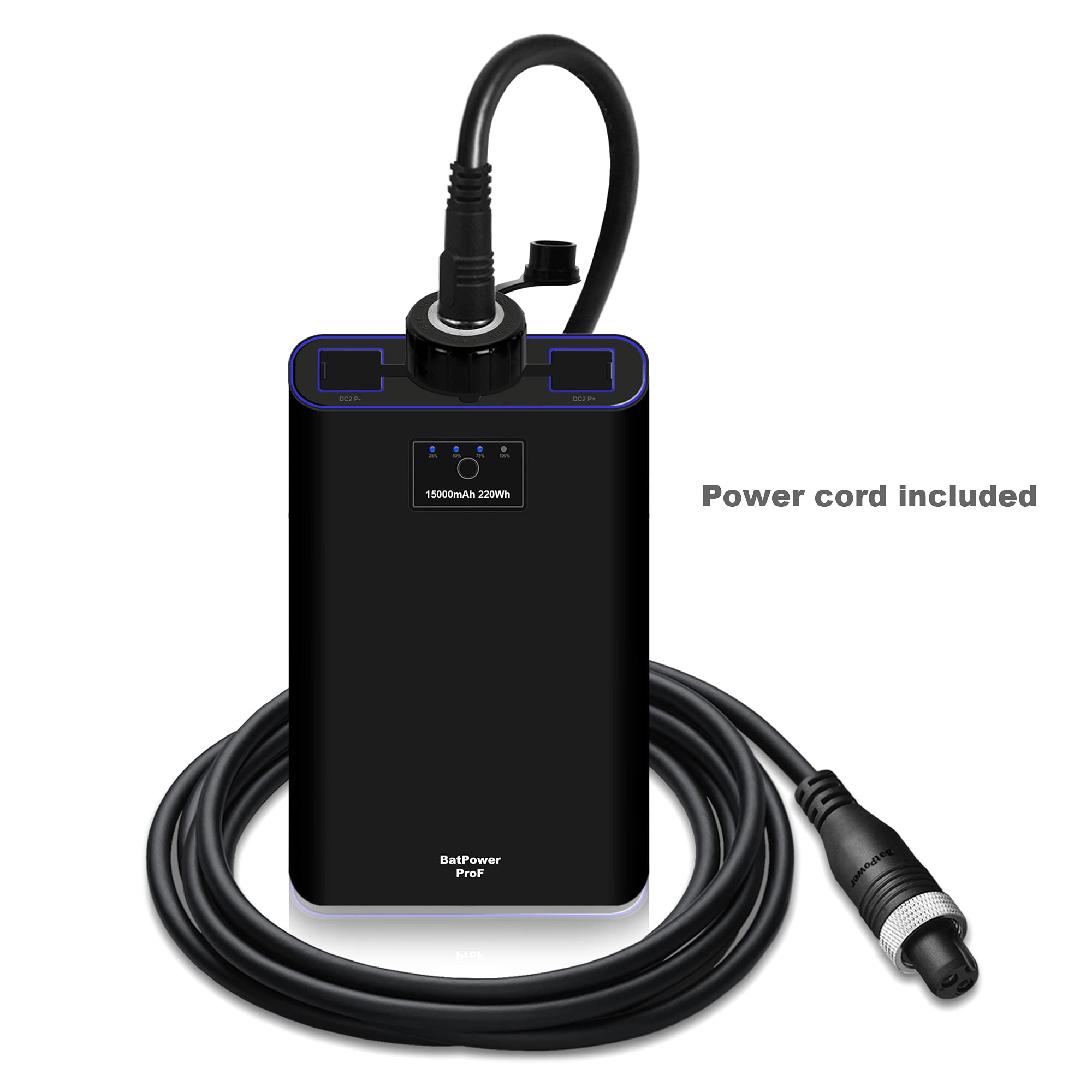 BatPower Prof 15Ah/7.8Ah Rechargeable Fishing Reel Battery for Daiwa Tanacom, Seaborg, Leobritz, Shimano Electric Reels - Includes Fast Charger - Perfect for Saltwater & Deep Sea Fishing