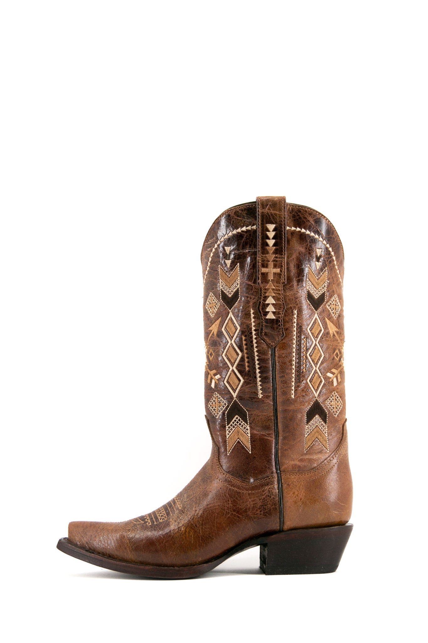 Olivia Aztec Snip Toe Cowgirl Boots for Women - Western Ankle Boots with Embroidery | Perfect for Country Music Festivals, Rodeos & Western Fashion