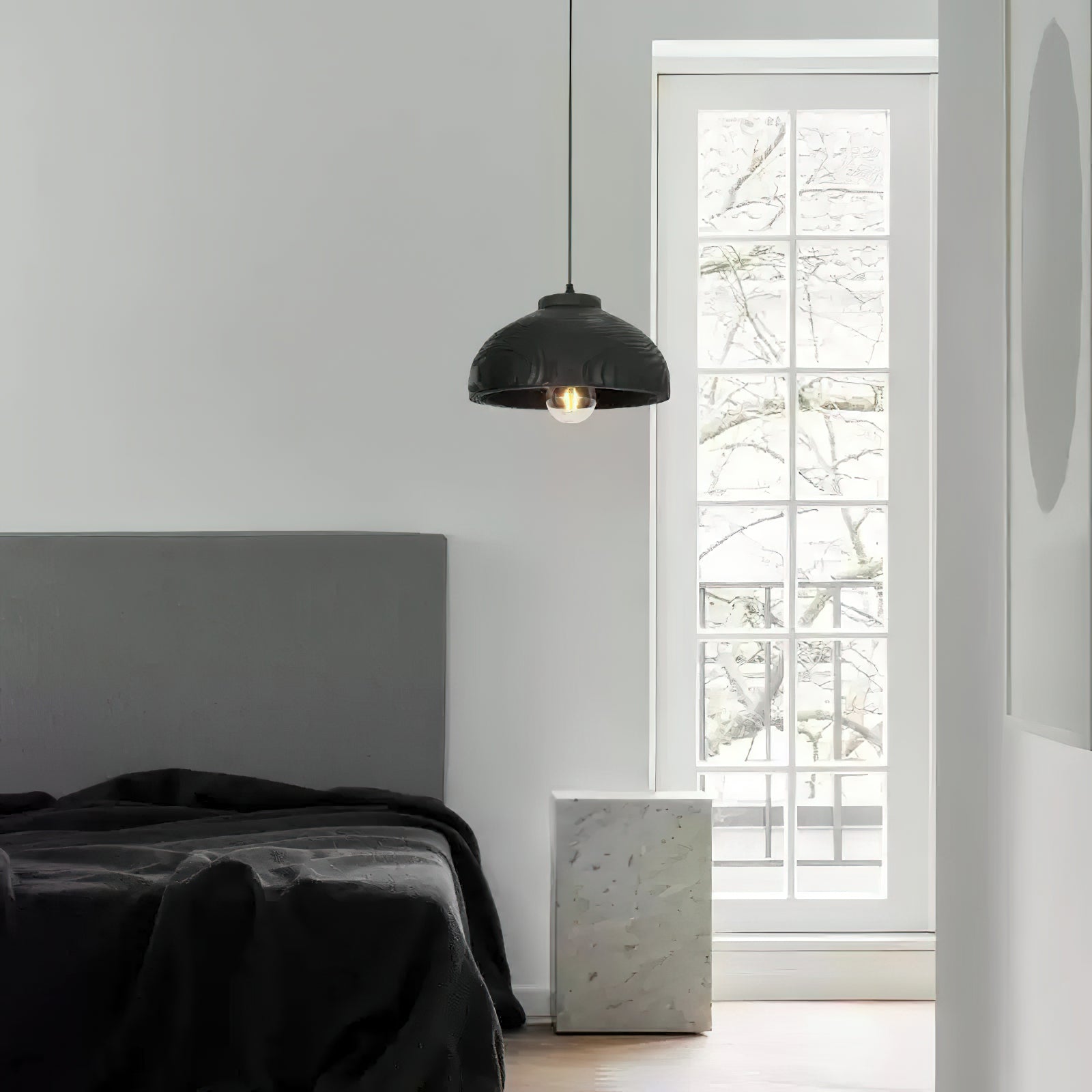 Ashen Wave Pendant Light - Modern Scandinavian Style Ceiling Lamp for Dining Room, Kitchen Island, Living Room & Bedroom Lighting