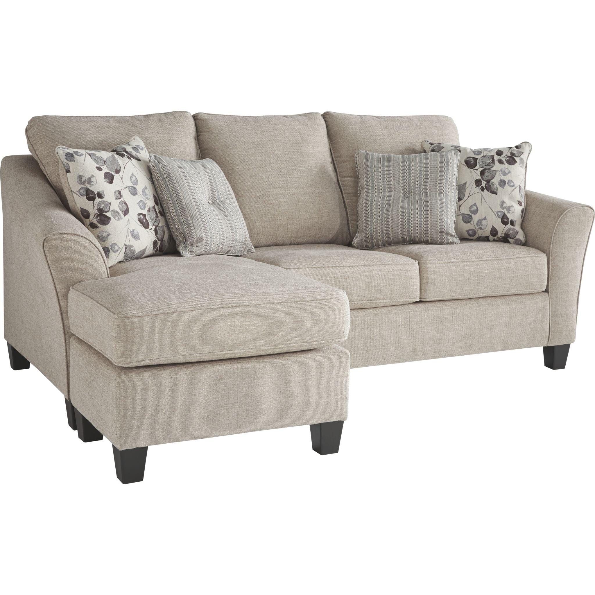 Abney Queen Sofa Chaise Sleeper - Convertible Sectional Couch with Storage | Modern Living Room Furniture for Small Spaces | Perfect for Apartments, Dorms & Guest Rooms