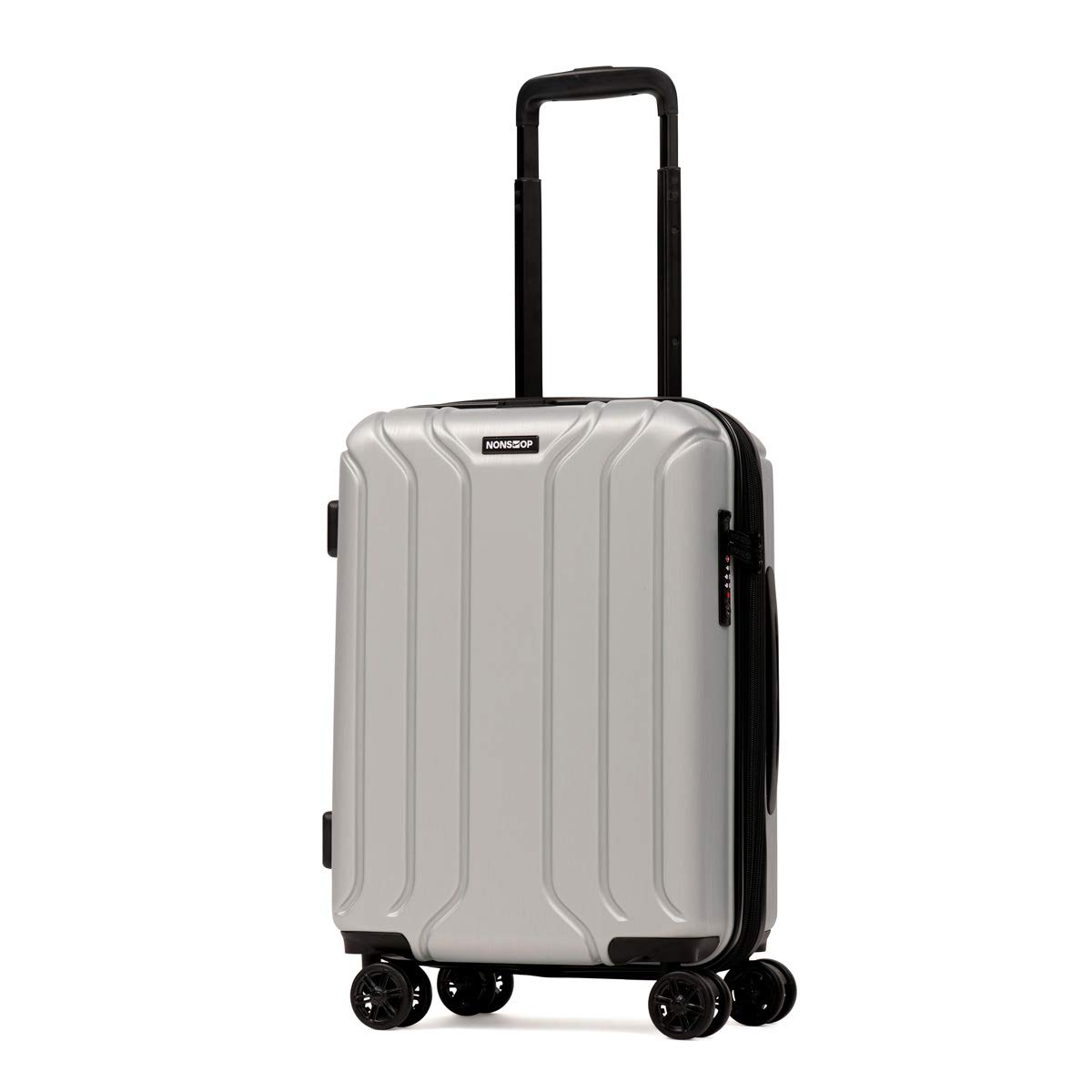 NONSTOP NEW YORK Expandable Hard Shell Spinner Luggage Set - 3 Piece Lightweight TSA Lock Suitcase with Double USB Port & 2 Packing Cubes for Air Travel, Business Trips & Family Vacations