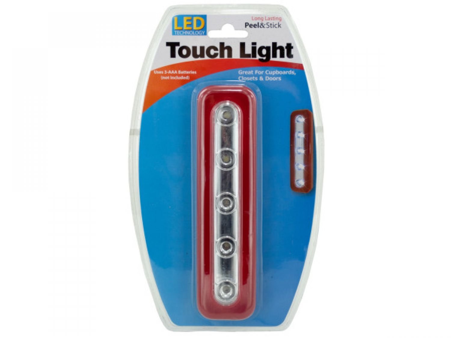 Bulk Peel & Stick LED Touch Lights - Set of 18, Energy-Efficient Adhesive Night Lights for Closets, Cabinets & Stairs - Dimmable Battery-Operated Touch Sensor Lighting for Home & Office