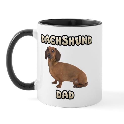 White/Black Inside - Dachshund Dad Mug