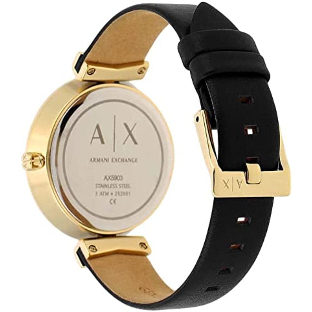 Armani Exchange Zoe AX5903 Women's Watch - Luxury Stainless Steel Fashion Watch with Date Window, Perfect for Business, Party & Everyday Wear