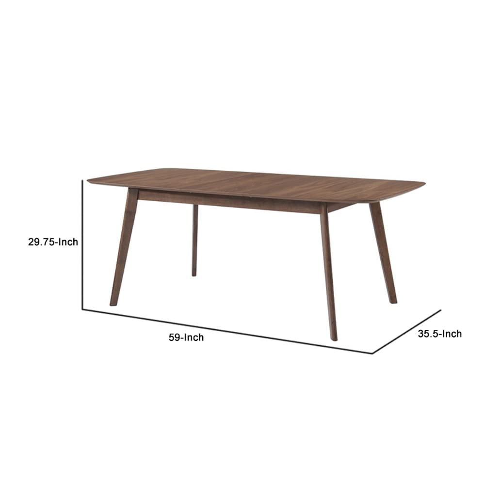 Benzara Brown Dining Table - Stylish Solid Wood Design for Modern Kitchens and Dining Rooms