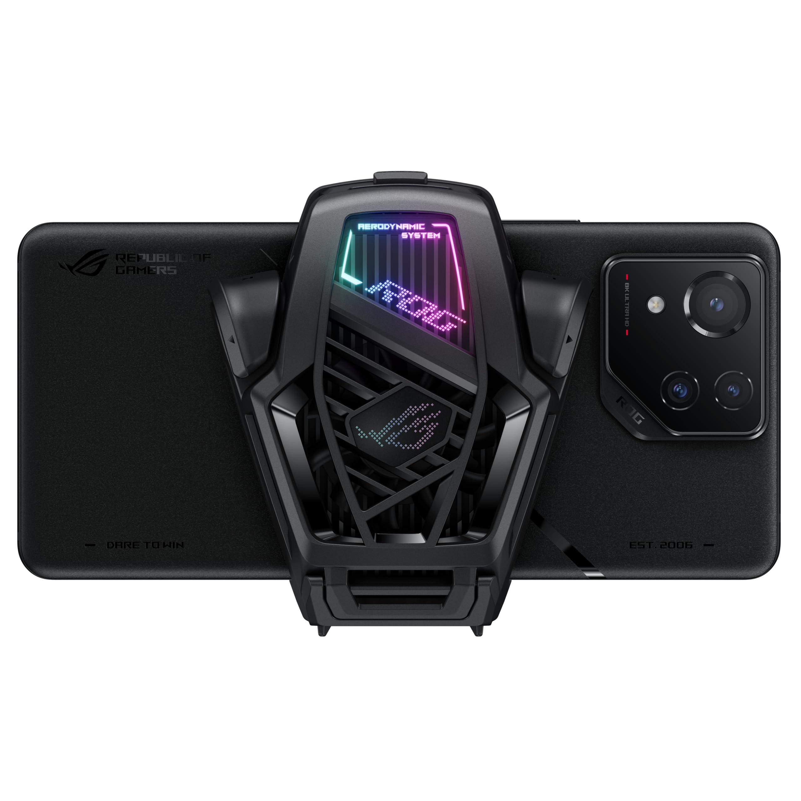ASUS ROG AeroActive Cooler X - Portable Laptop Cooling Fan with Built-in Tripod, 2 Programmable Buttons, 3.5mm Audio & USB-C Ports - Perfect for Gaming, Streaming & Workstations