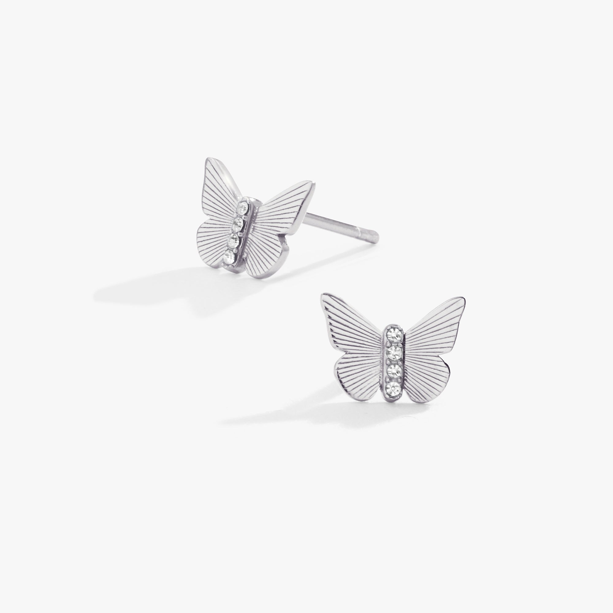 Butterfly Crystal Stud Earrings for Women - Elegant & Sparkling Jewelry Gift for Party, Wedding & Everyday Wear