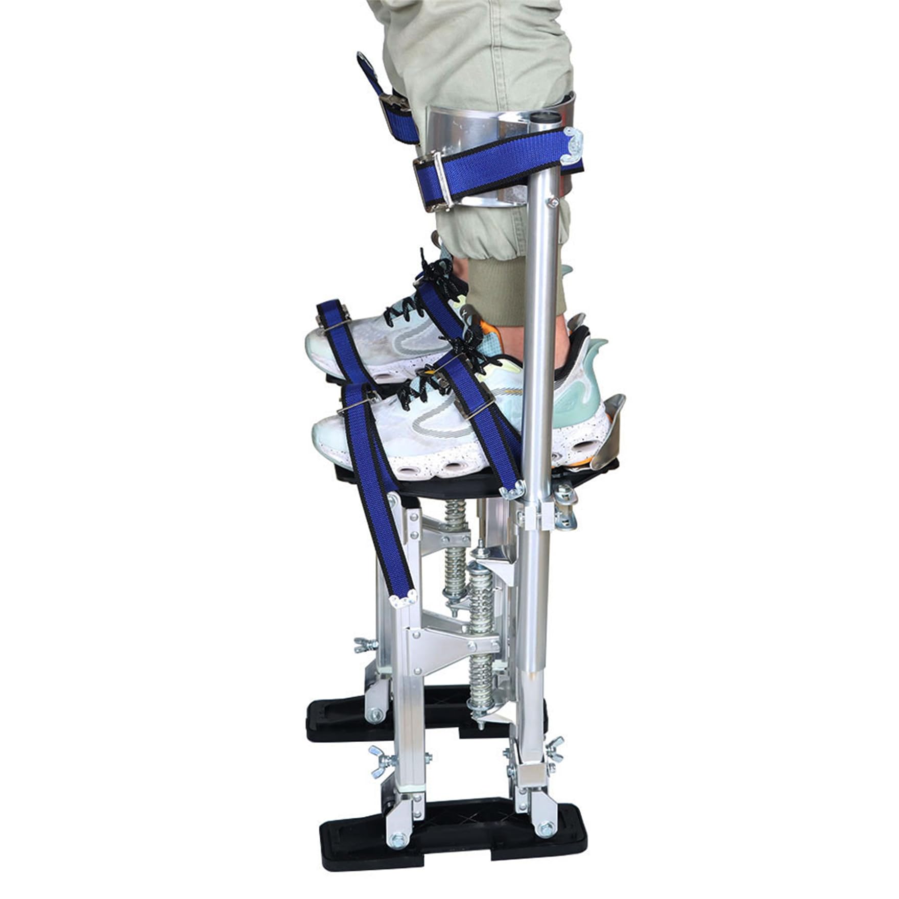 **Adjustable Aluminum Drywall Stilts 15-23 Inch - Lightweight Painting & Cleaning Stilts for Professionals & DIY - Perfect for Ceiling Work, Wall Repair & Home Renovation**