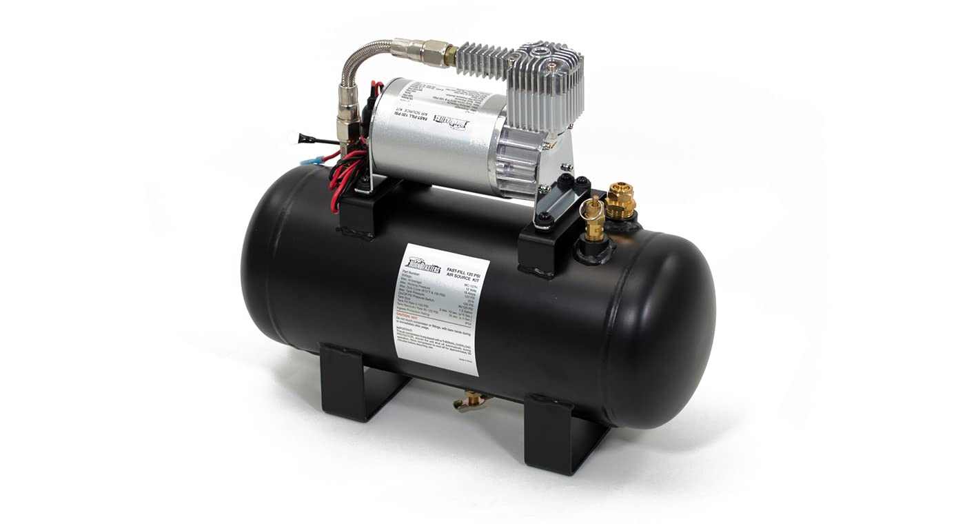 HornBlasters 1.5 Gallon 120PSI All-In-One Air Horn System Kit - Easy Installation for Trucks, Boats & Emergency Vehicles | Loud Train Horn Sound for Safety & Warning Alerts
