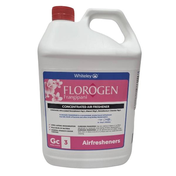 Whiteley Florogen Frangipani Concentrated Air Freshener - Long-Lasting Floral Scent for Home, Office & Car | Eliminates Odors Naturally