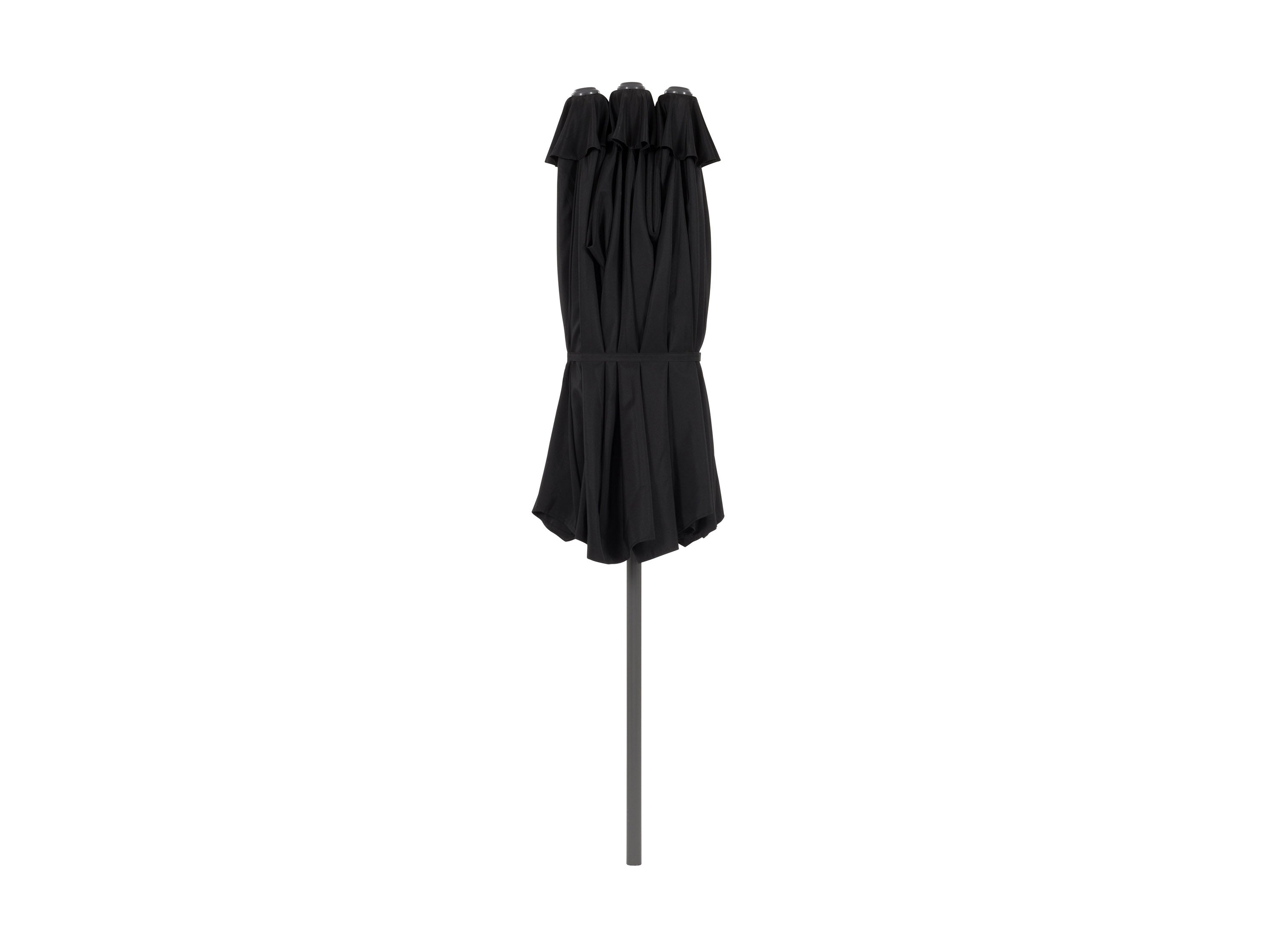 15ft Black Double Patio Umbrella - Outdoor Sun Shade for Pool, Garden, and Backyard - Heavy Duty Cantilever Umbrella with Wind Vent