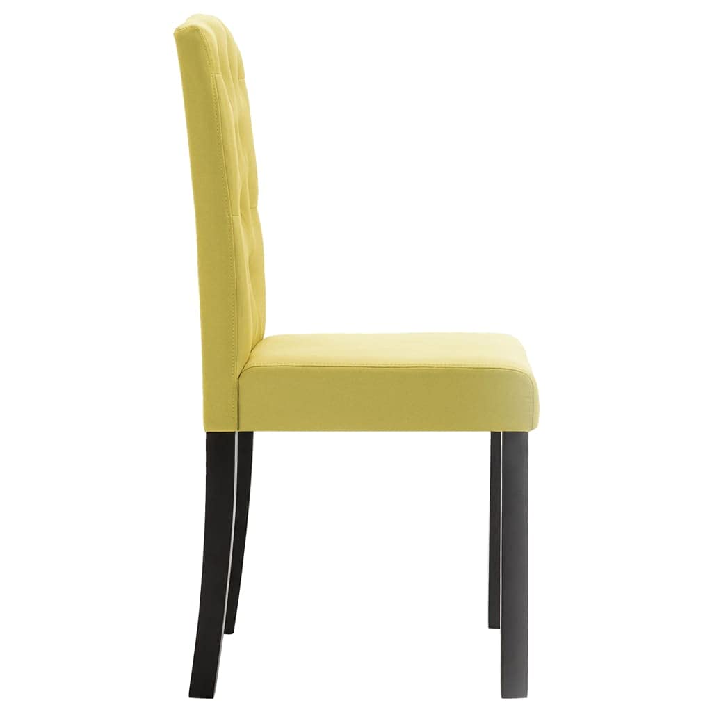 6 Pcs Green Fabric Dining Chairs - Comfortable Kitchen Chairs for Dining Room, Living Room, Bedroom, Kitchen & Restaurant Use