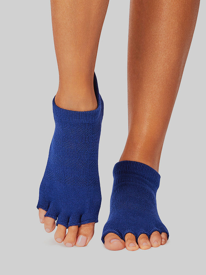 ToeSox Low Rise Half Toe Grip Socks for Women - Non-Slip Yoga Socks with Toe Separation - Perfect for Yoga, Pilates, Barre & Home Workouts