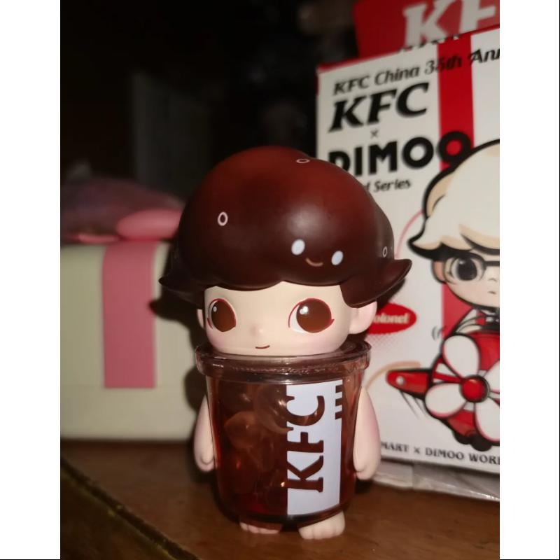 DIMOO Pop Mart KFC 35th Anniversary BUCKET Series Just Cola Collectible Figure - Limited Edition Fast Food Toy for Display & Gifts