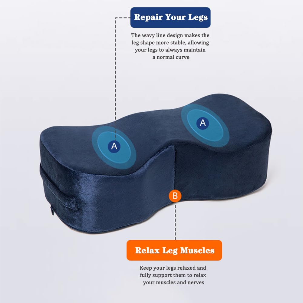 Post-Surgery BBL Pillow for Brazilian Butt Lift Recovery - Memory Foam Seat Cushion for Sitting & Driving - Comfortable Booty Pillow for Aftercare (Navy Blue) | Perfect for Post-Op Healing, Car Rides & Office Chairs