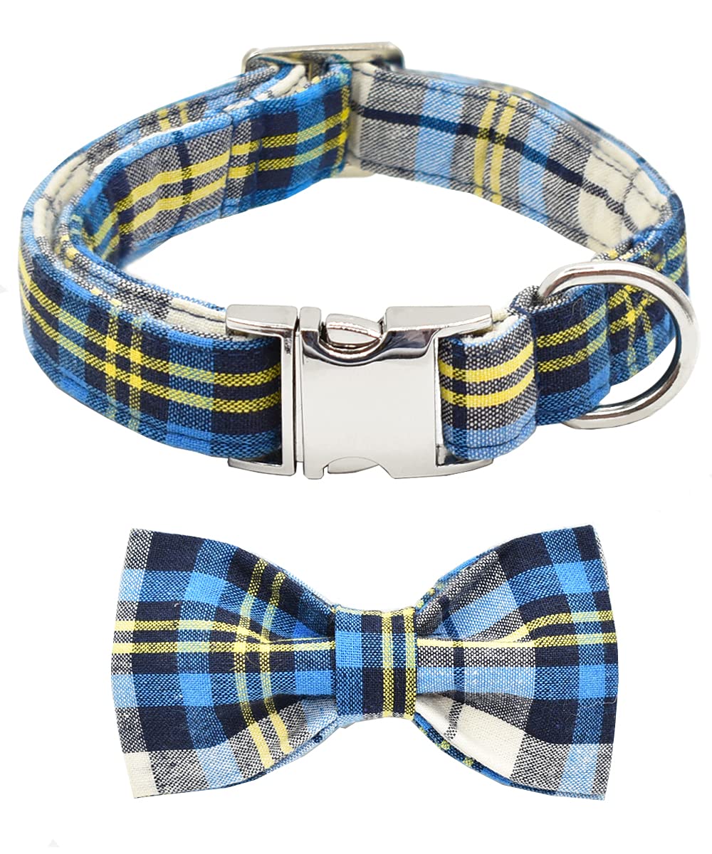 Bubblepup Adjustable Dog Collar with Detachable Bow - Soft, Comfortable Pet Collar for Small, Medium & Large Dogs - Perfect for Daily Walks, Training & Fashion Accessories