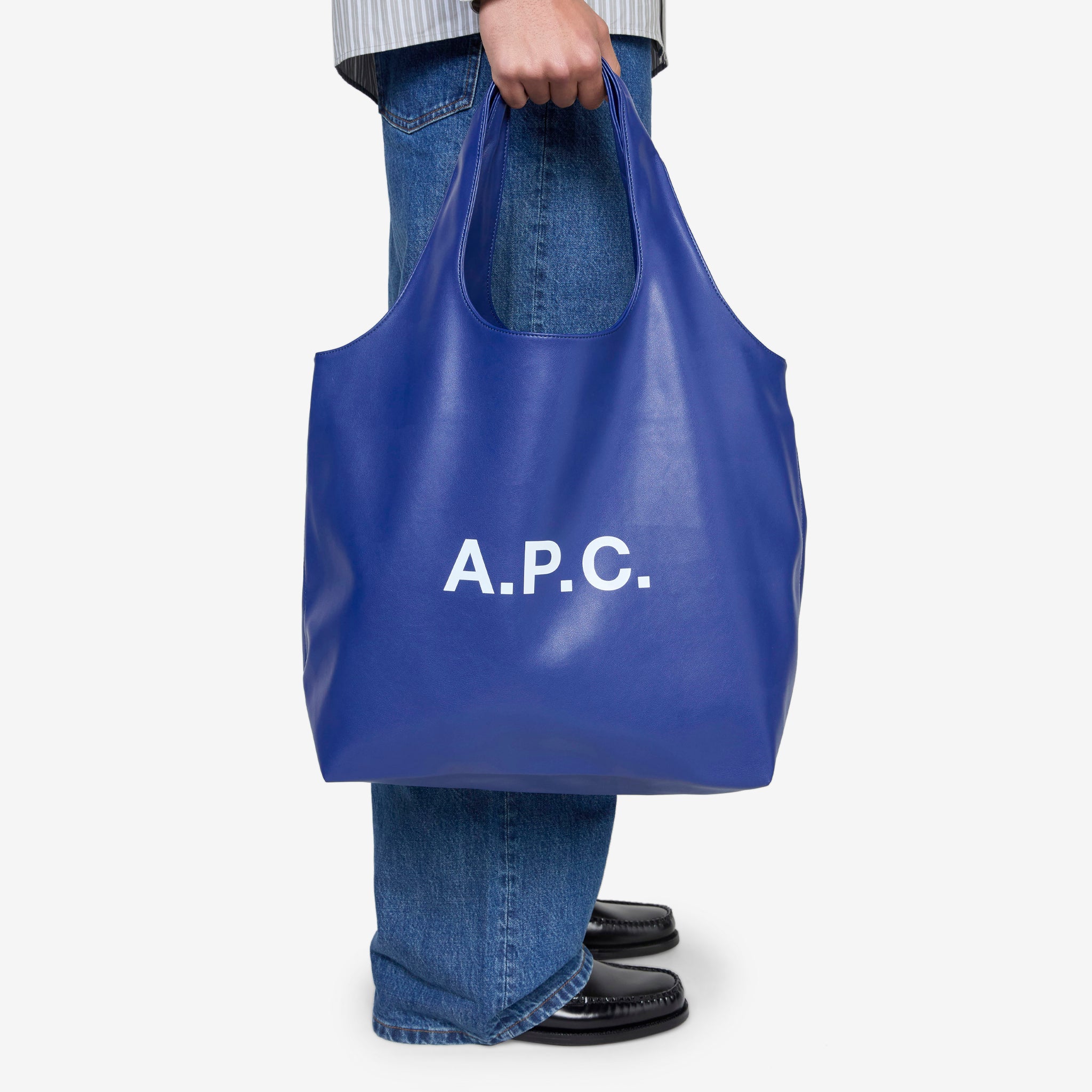 Royal Blue Ninon Tote Bag - Stylish & Durable Women's Shoulder Bag for Work, Travel & Everyday Use