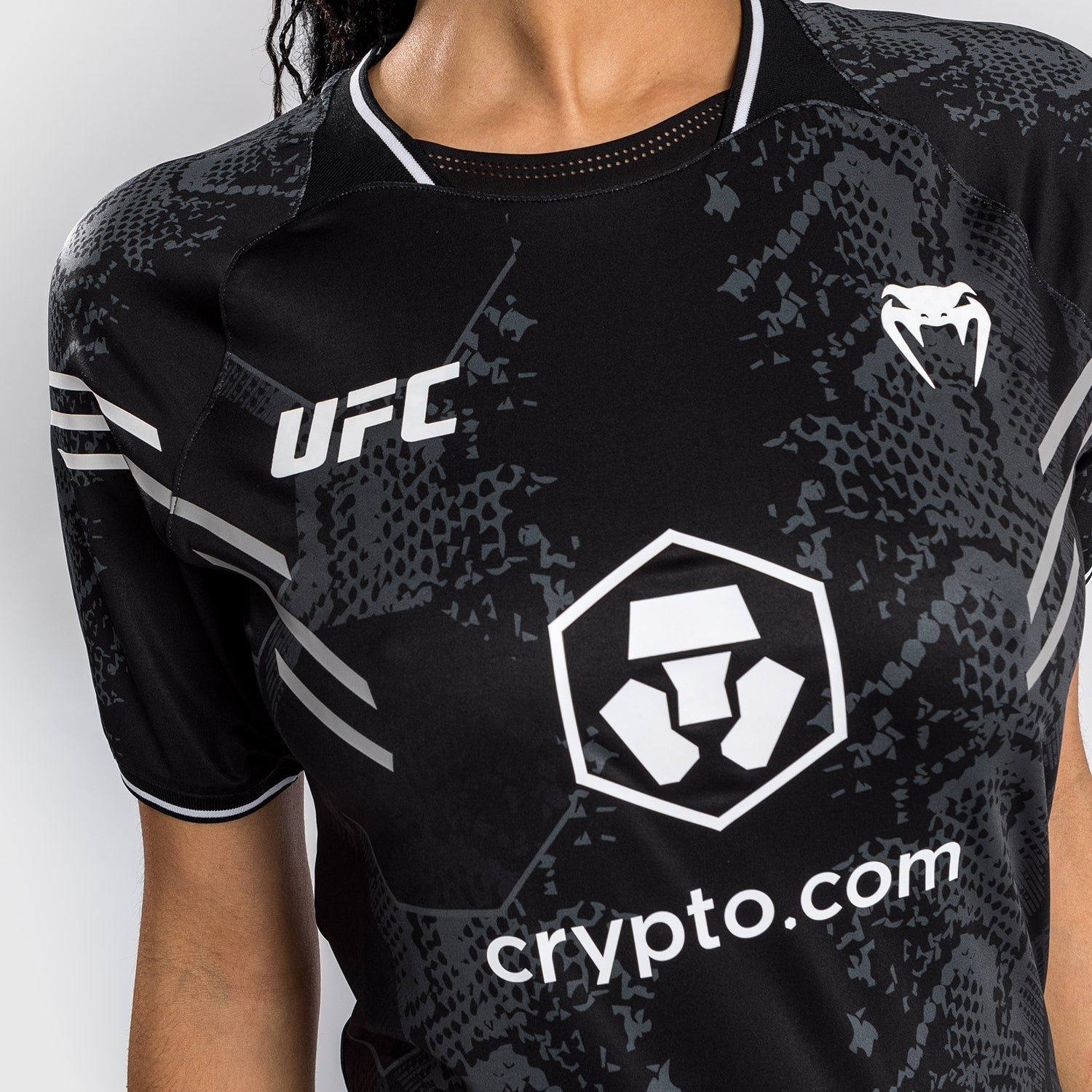 Venum UFC Adrenaline Authentic Personalized Women's Fight Night Walkout Jersey - Black | MMA Training, UFC Events & Cosplay Outfit