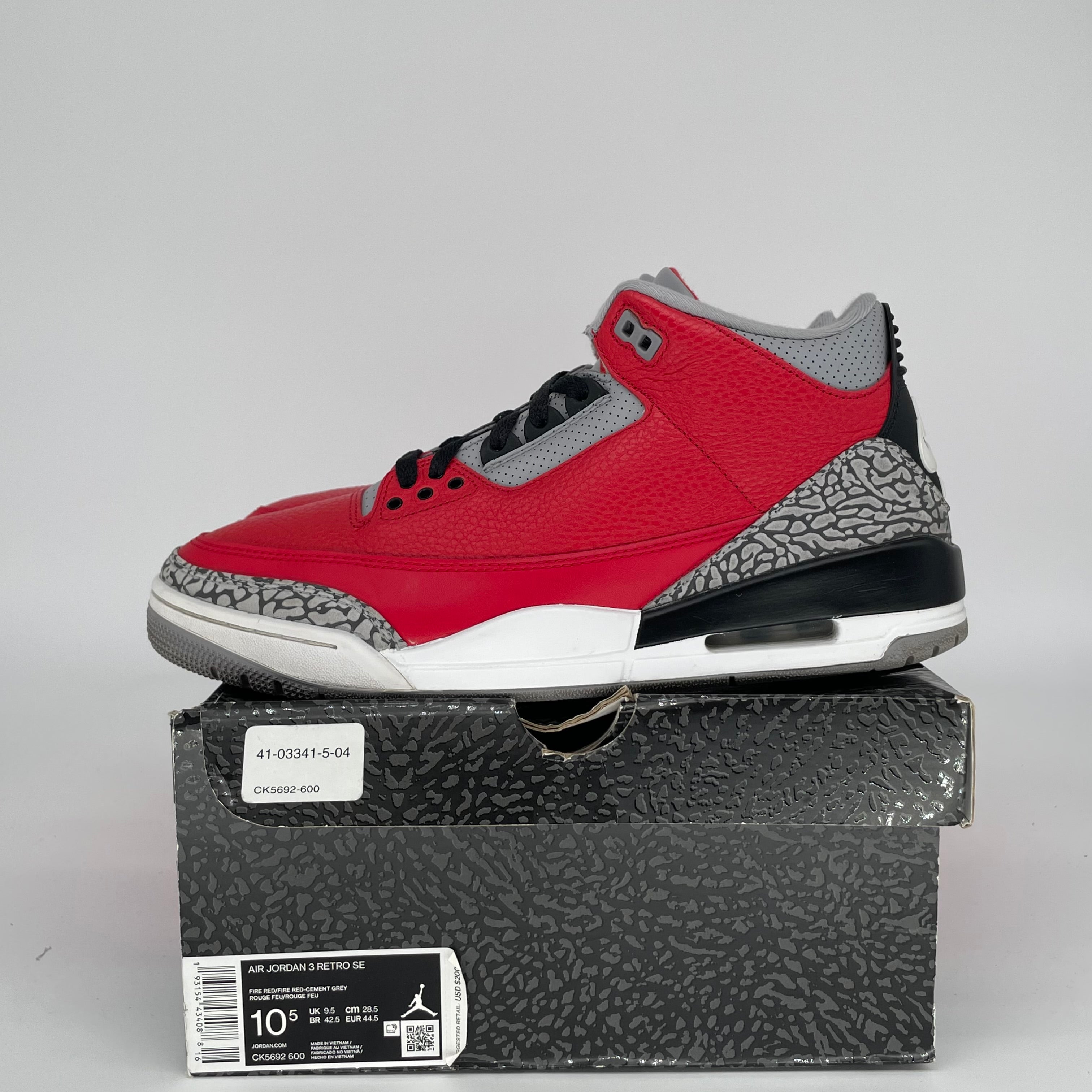 AIR JORDAN 3 UNITE Retro Basketball Shoes Men's Size 10.5 - Style CK5692-600 | Authentic Nike Sneakers for Running, Gym & Streetwear Fashion