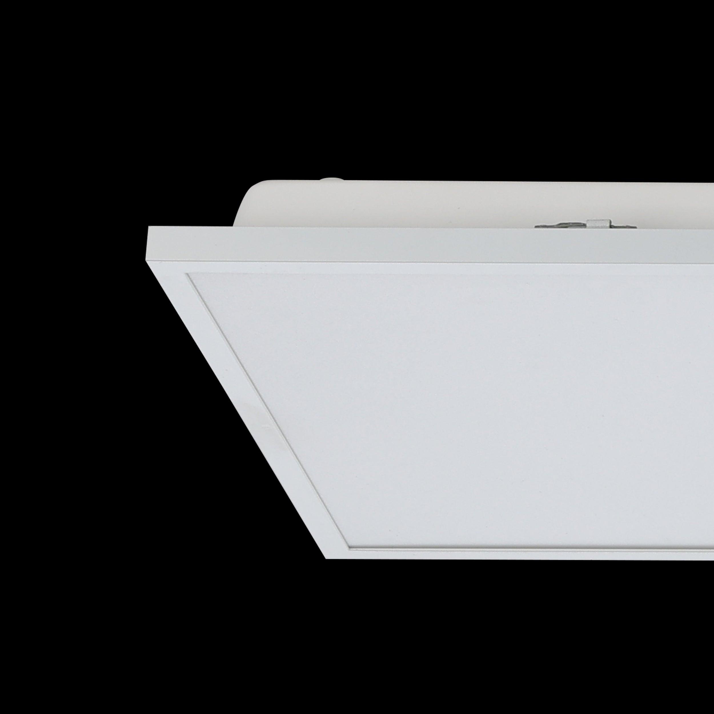 Eglo Connect Herrora Z White Rectangular Smart LED Panel Flush Mount Ceiling Light - Dimmable WiFi Control for Home, Office & Kitchen Lighting