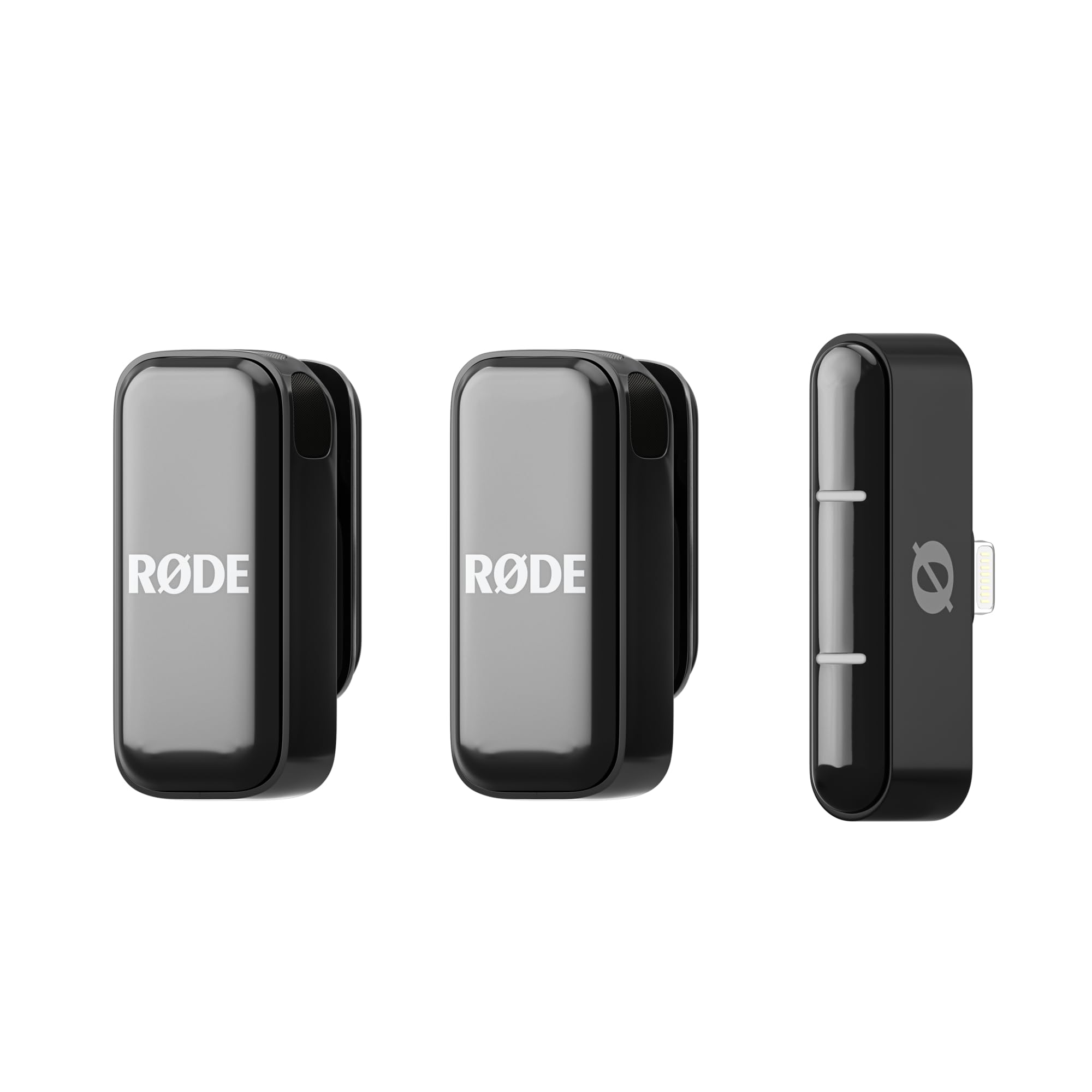 RØDE Wireless Micro - Compact Wireless Microphone System with 2 Mics & Charging Case for iPhone, Android Smartphones - Perfect for Vlogging, YouTube, Live Streaming & Content Creation - Lightning Connector, Black