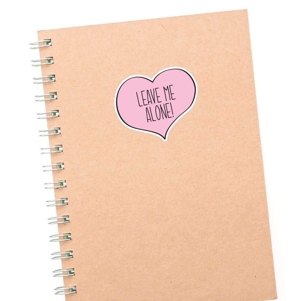 Funny 'Leave Me Alone' Sticker Decal - Rude & Silly Joke for Luggage, Car, Laptop - Perfect for Travelers, Office Workers & Prank Lovers