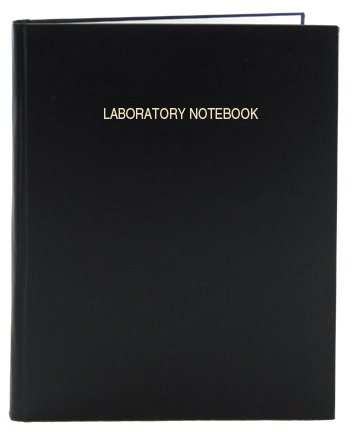 BookFactory Extra Large Black Lab Notebook - 312 Pages (.25