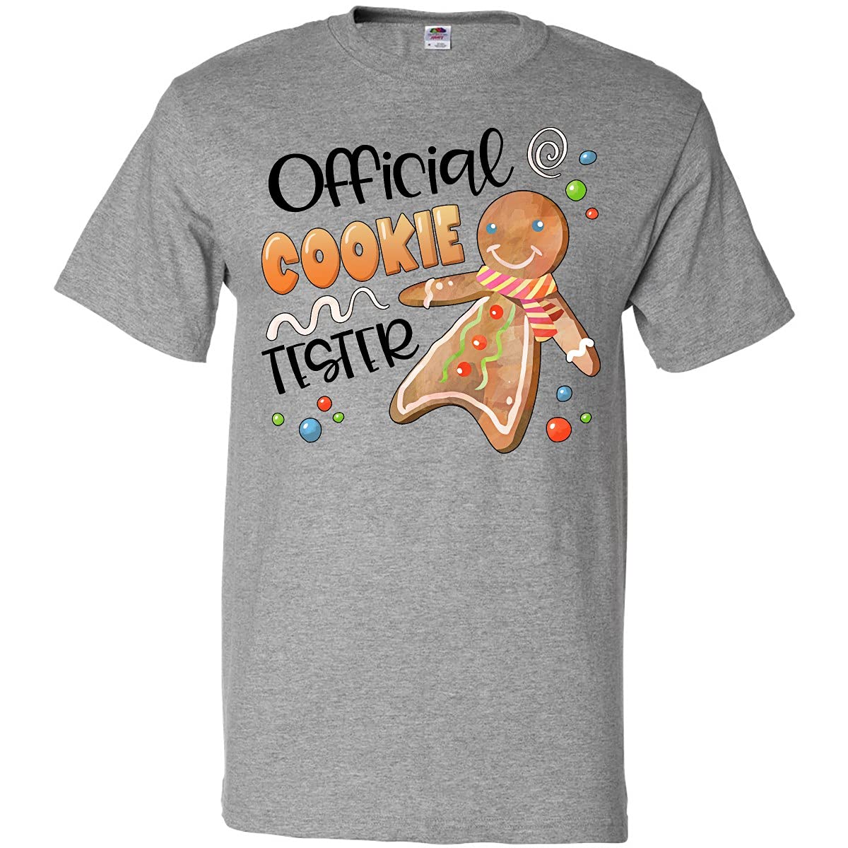 Official Inktastic Cookie Tester T-Shirt - Cute Gingerbread Design | Perfect for Baking Enthusiasts & Christmas Gift Giving