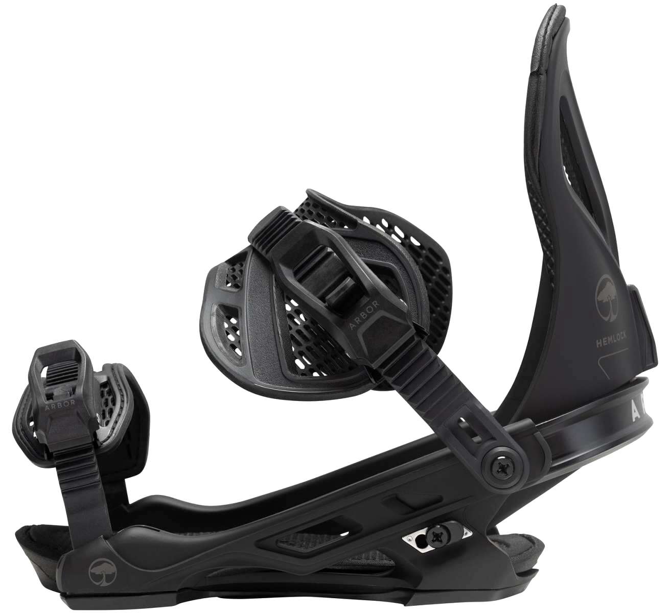 **Arbor Hemlock Snowboard Bindings 2023 – Premium Snowboard Bindings for All-Mountain Riding – Perfect for Freestyle & Powder Adventures**    *(Use Case: Ideal for snowboarders seeking responsive control and comfort on groomed trails, backcountry powder, or park sessions.)*