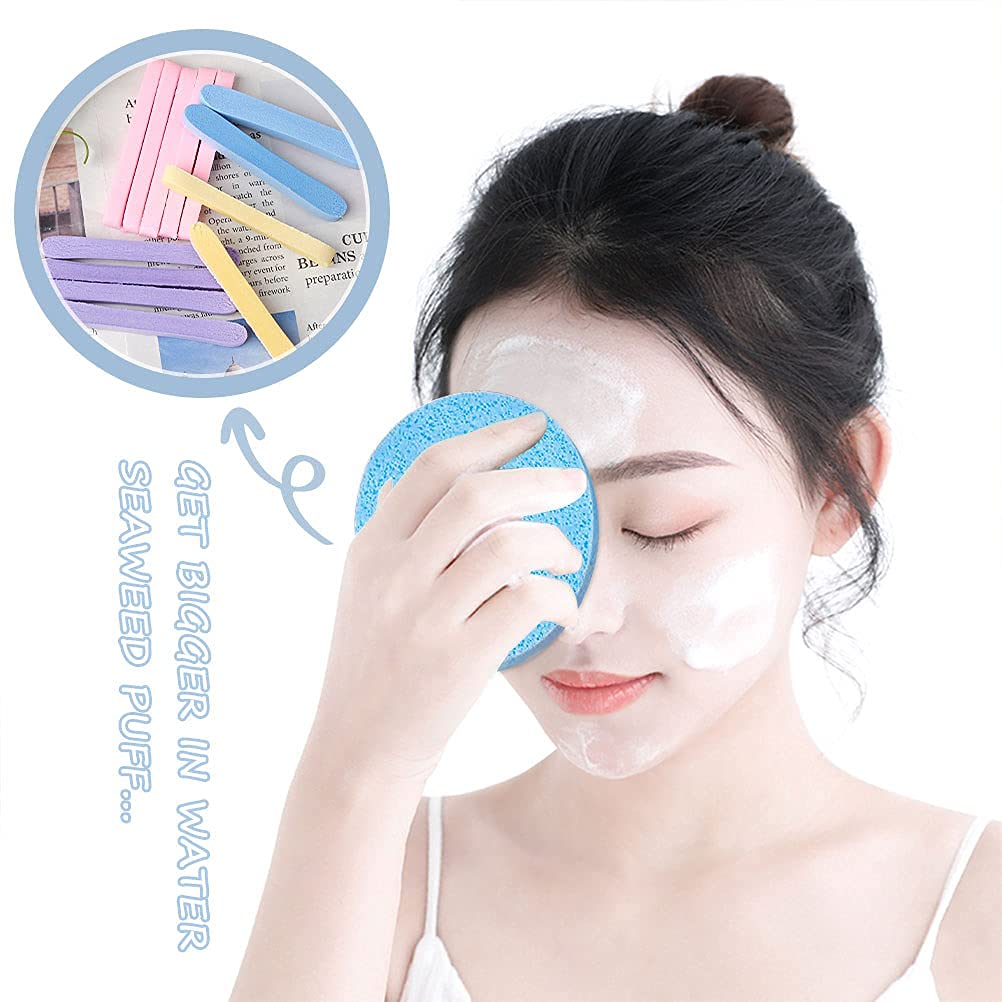 Belicia 2 Pack Silicone Makeup Sponge - Washable & Reusable Gel Foundation Blender, BB Cream Applicator, Cosmetic Beauty Tool (Clear) - Perfect for Flawless Makeup Application at Home or On-the-Go